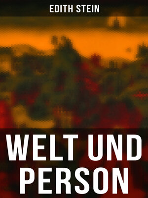 cover image of Welt und Person
